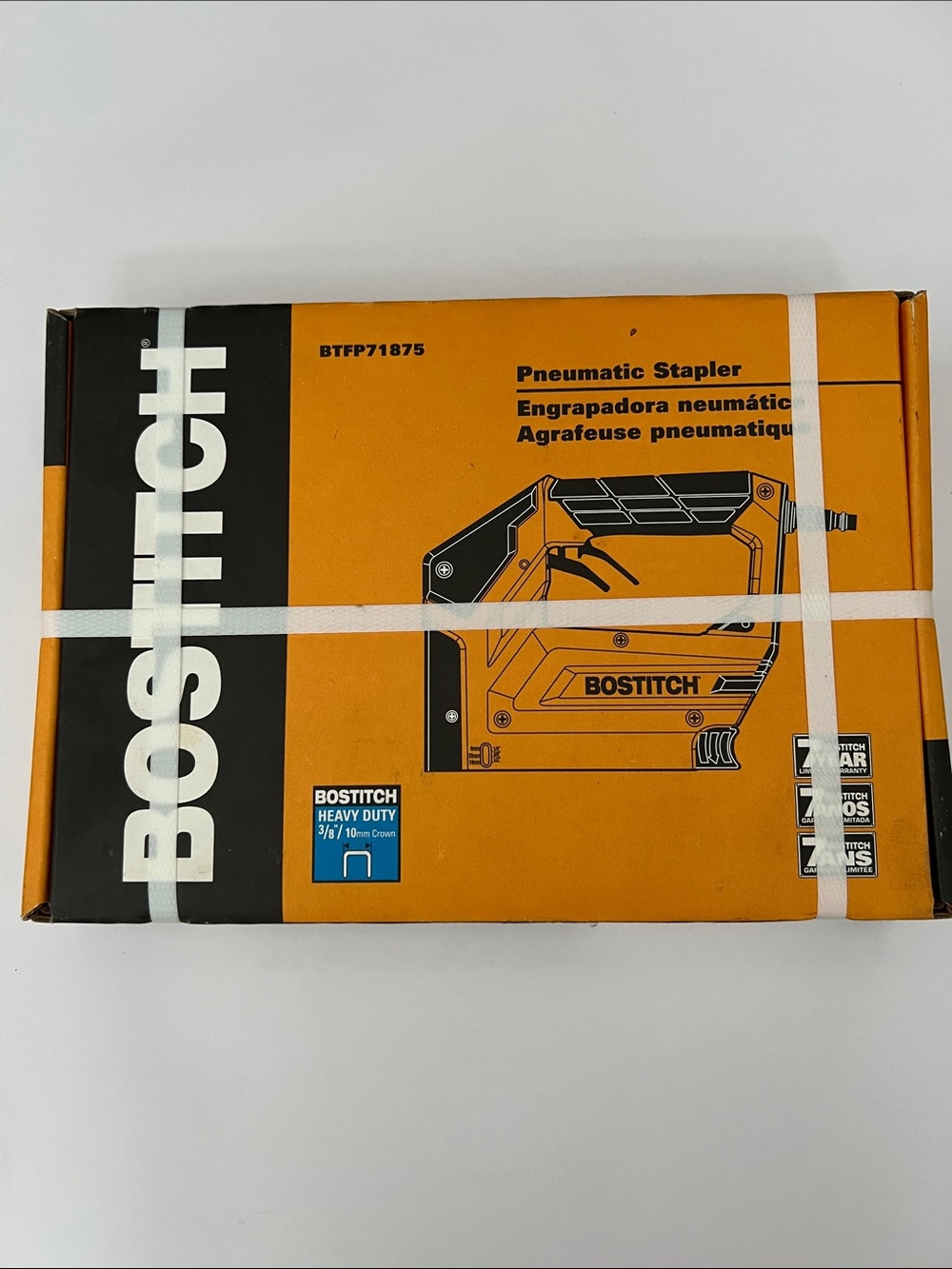 Bostitch Orange Pneumatic Stapler - Heavy Duty NEW